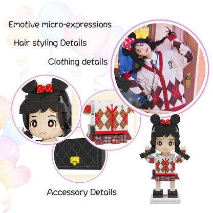 Custom Duduu Brick Figure 1 Person