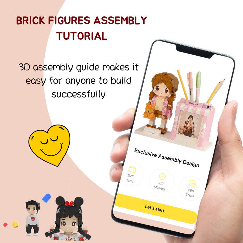 单人圆脸贴图笔筒