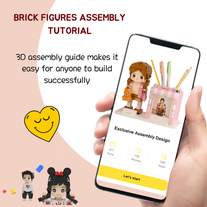 单人圆脸贴图笔筒